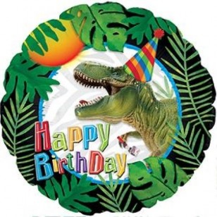 Party Dinosaur Trex Happy Birthday Balloon